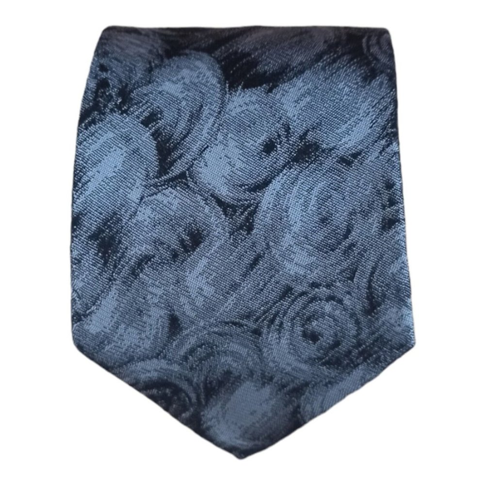 GUCCI Gray Art Silk Tie ITALY 57"/ 3.1" EC
